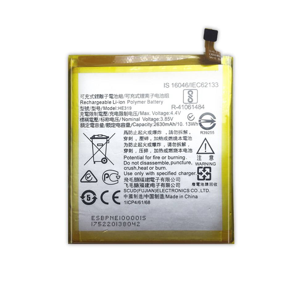 HE319 2630mAh Replacement Battery For Nokia 3 TA-1020 1028 1032 1038 HE 319 +Tracking Number