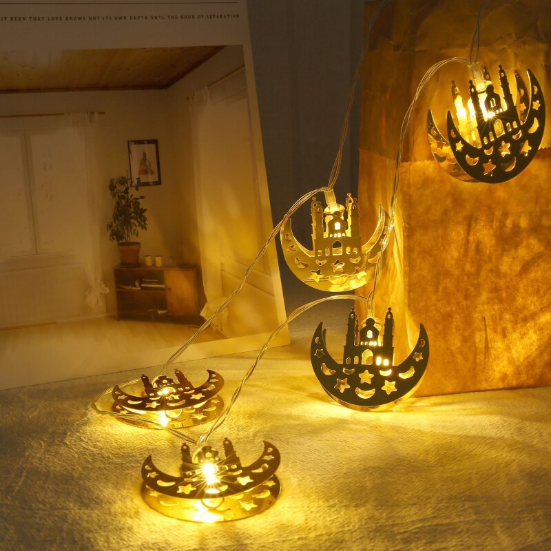 Ramadan Decoratie Lantaarn Maan Licht Ramadan Home Decoraties Eid Mubarak Decoratie Helpen Mubarak Party Decoratie