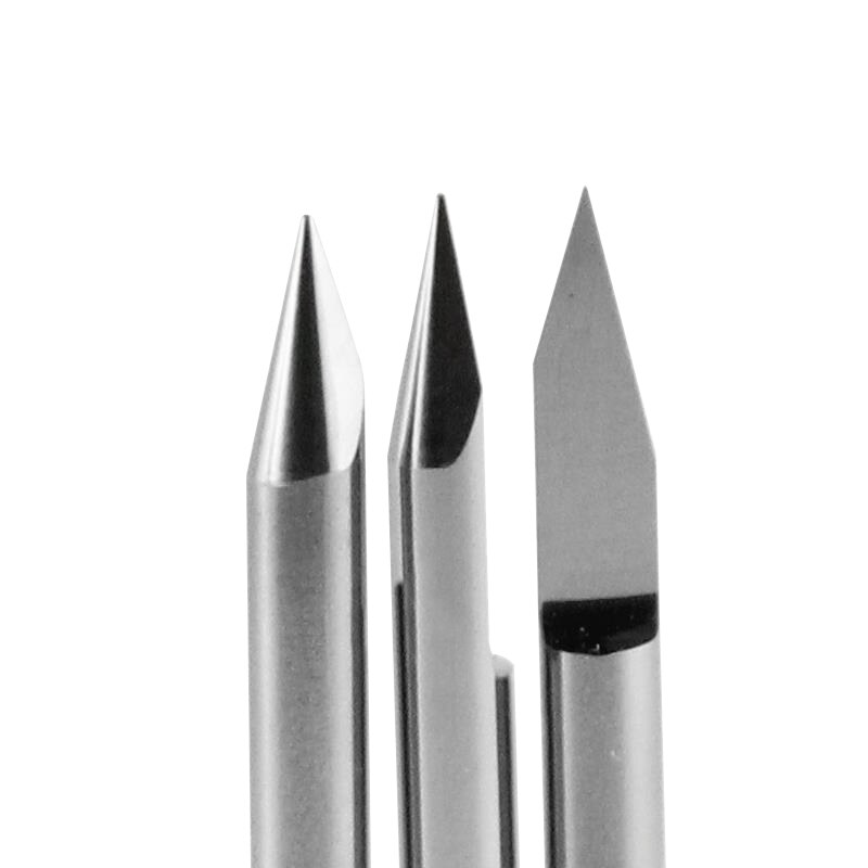 10pcs Carbide PCB 30 Deg 0.1mm V bits Engraving Bit Tungsten tools Engrave Wood Acrylic PVC Metal tool Diameter 3.175 # J3.3001