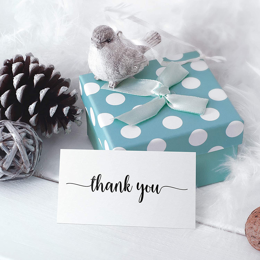 Gracias por apoyar mi tarjeta de visita pequeña, tarjeta de felicitación de agradecimiento, color blanco, 9x5,4 cm, tienda de vendedores, 10-30 piezas