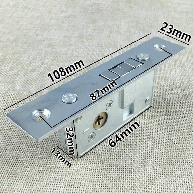 Invisible/Door Lock, Sliding Door Hook Lock, Alloy Lock Body, Frame Glass Door, Sturdy, Durable, Door Hardware