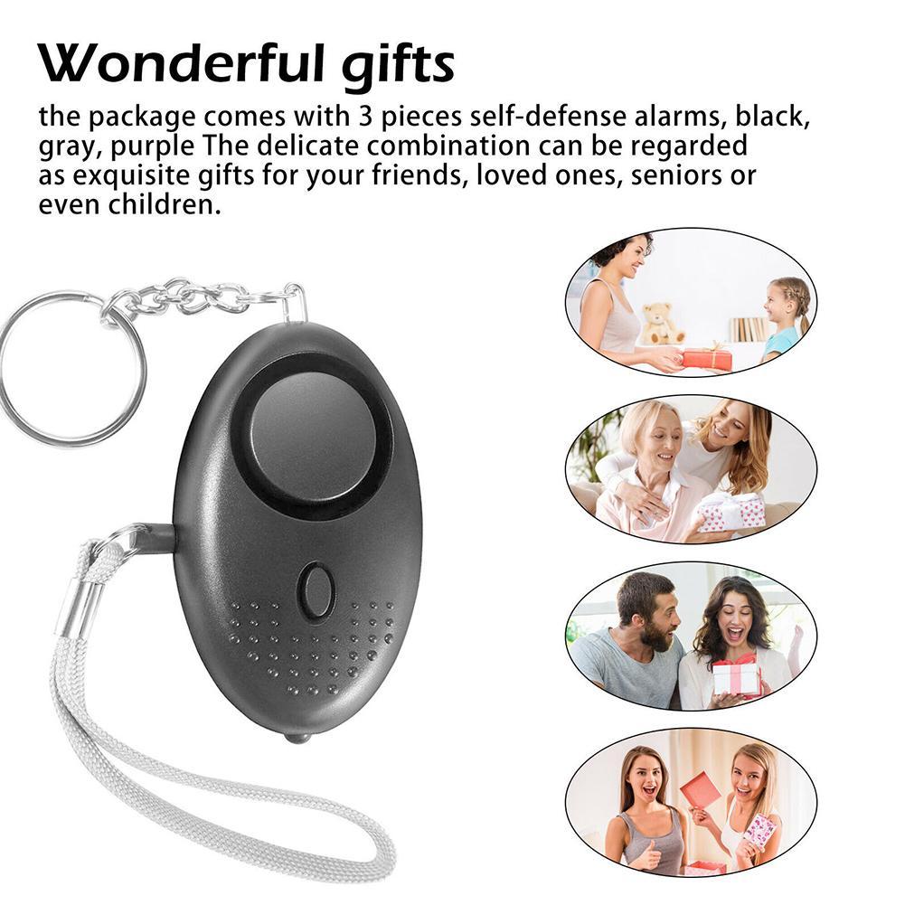 Safe Sound Personal Alarm, Personal Security Alarm Me Keychain Emergency LED For Women, Alarm Lights, with Safety D5Q5