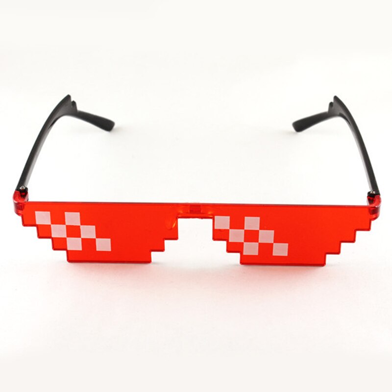 Mozaïek Zonnebril Truc Speelgoed Thug Life Bril Met Het Glazen Pixel Vrouwen Mannen Zwart Mozaïek Zonnebril Grappige speelgoed: C2