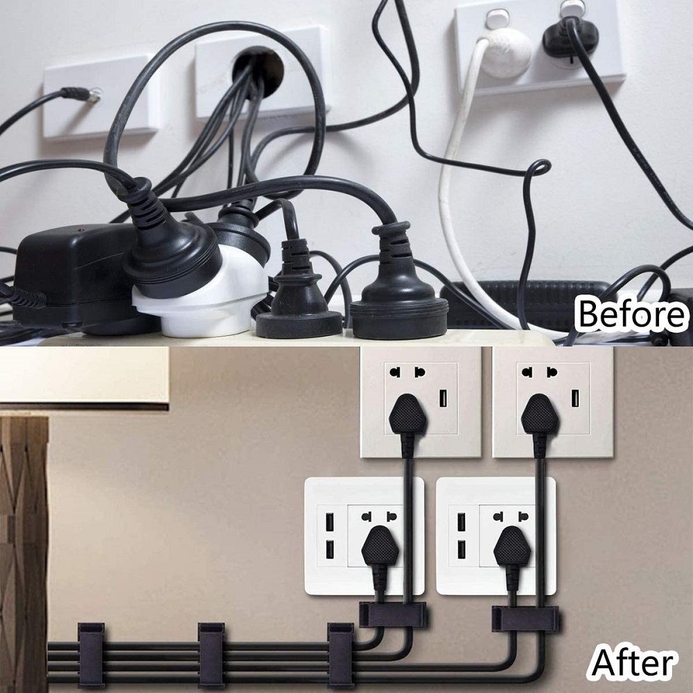 10pcs USB Cable Organizer Wire Winder Clips Cable Management Holder for Mouse Keyboard Earphone Phone Charging Data Line Winder