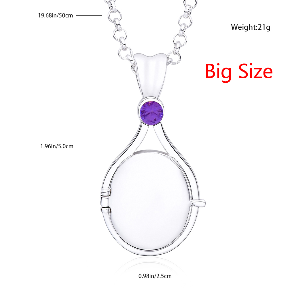 H2o – collier avec pendentif en coquillage métallique ouvrable, couleur argent, avec cristal, sirène, films TV, bijoux pour femmes et filles, colliers mignons: Imitation plaquée rhodium