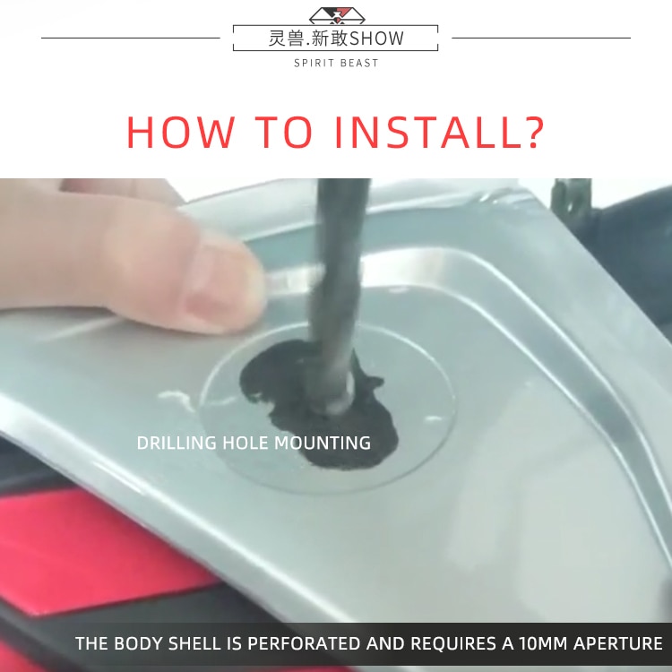 SPIRIT BEAST Turn Signal Fittings Indicator Motorcycle 12VLED Daytime Running Light Motorbike Universal Lighting Signal Light