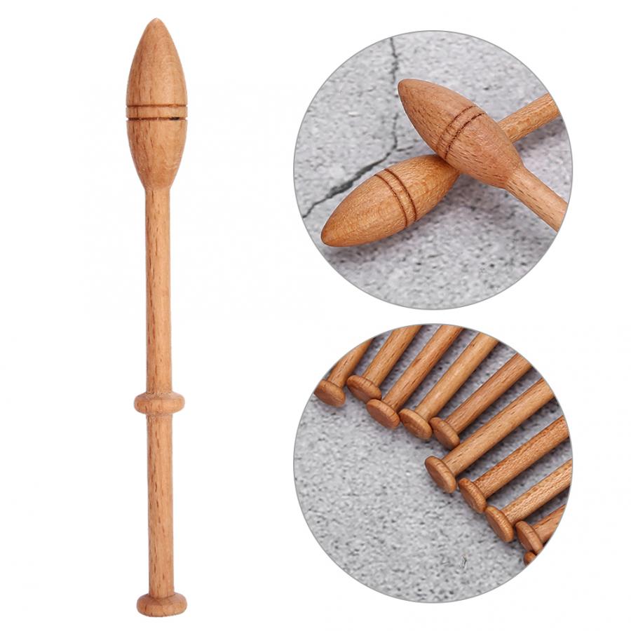 12Pcs Wood Weaving Tools Lace Bobbin Wooden Antique Vintage French Artisan Craft Turned