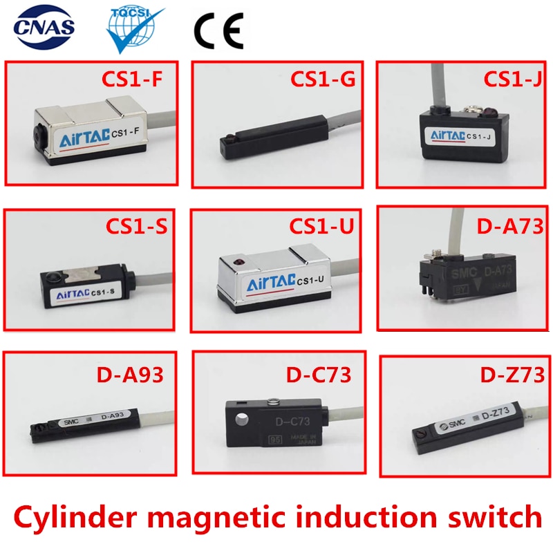 Air Pneumatische Cilinder Magnetische Reed Switch Sensor CS1-F CS1-G CS1-J CS1-S CS1-U D-A73 D-A93 D-C73 D-Z73 1PCS
