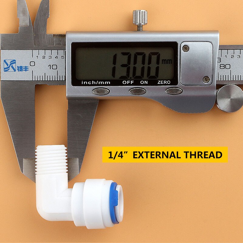 1/4 "Buitendraad Naar 3/8" Buis Pijp Connection 4064 Elleboog Diameter 13Mm Snelkoppeling Filter Ro Water omgekeerde Osmose Systeem