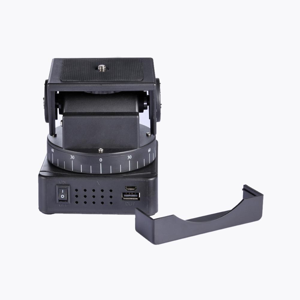 YT-260 Pan Tilt Head Motorized Rotation Panoramic Tripod Head PTZ Remote Control for Camera Phone Photography Tool