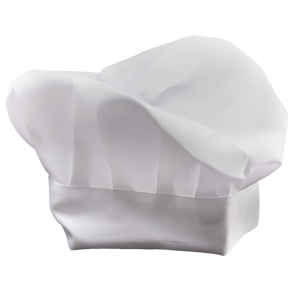 Unisex Adult Elastic White Chef Hat Baker BBQ Kitchen Cooking Hat Costume Cap Pastry anti-lampblack chef cap breathable cotton