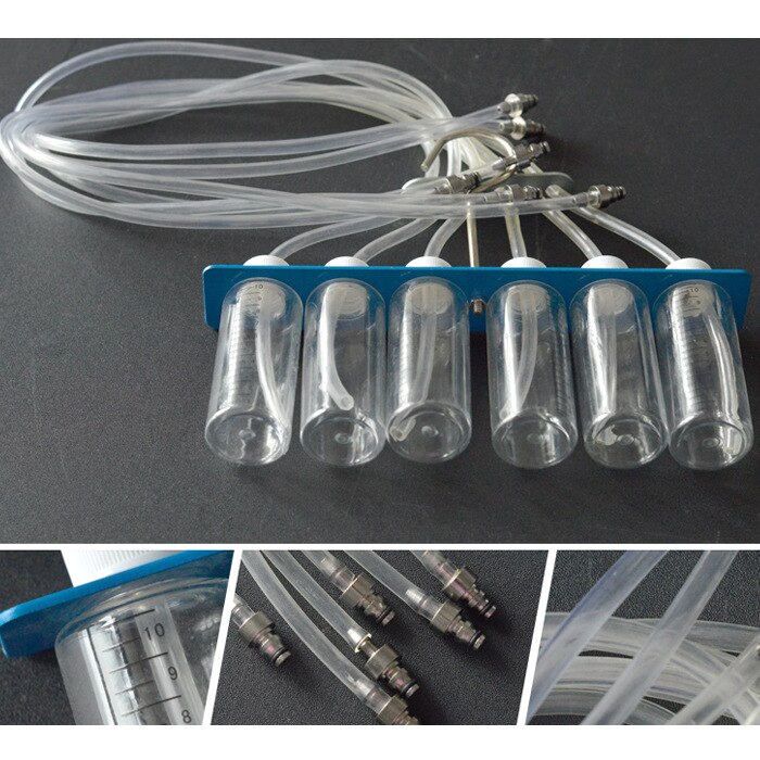 kit de test de débit d&#39;injecteur Diesel, dispositif pour mesurer le flux de carburant que chaque injecteur renvoie au réservoir, set de testeur
