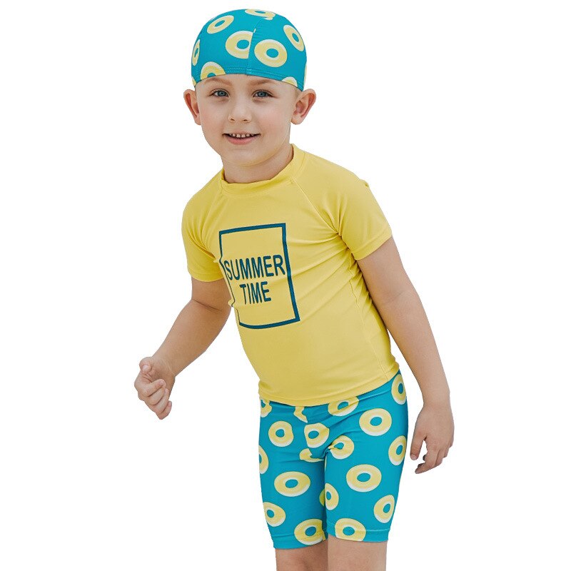 Kids Wetsuit 2-Piece Set - Boys Sun Protection Swimwear UPF 50+ - Nylon Neoprene