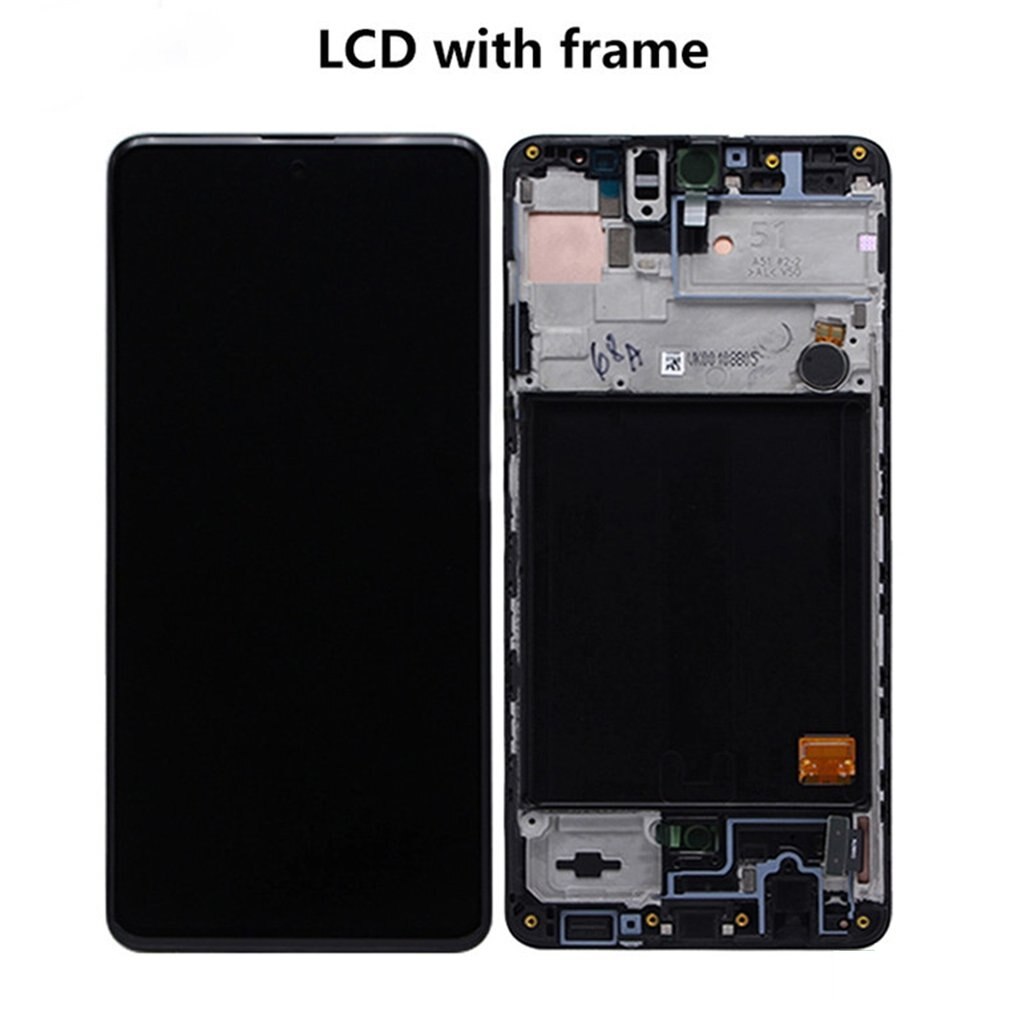 Lcd -skärm för samsung galaxy  a51 display pekskärm digitizer sensor montering för samsung  a51 lcd  a515 a515f display