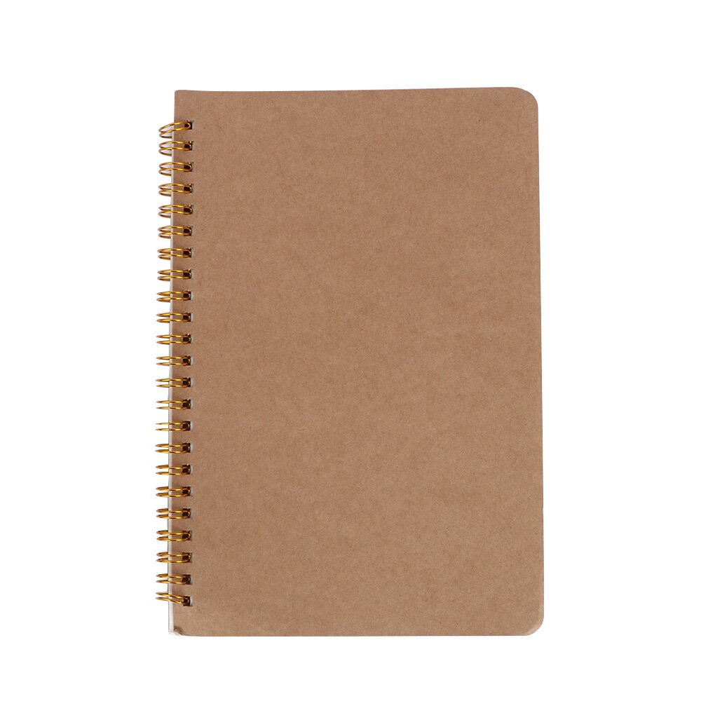 100 Pages A5 Kraft Paper Cover Notebook Dot Grid Exercise Book Coil Notepad Journal Notebook: Default Title
