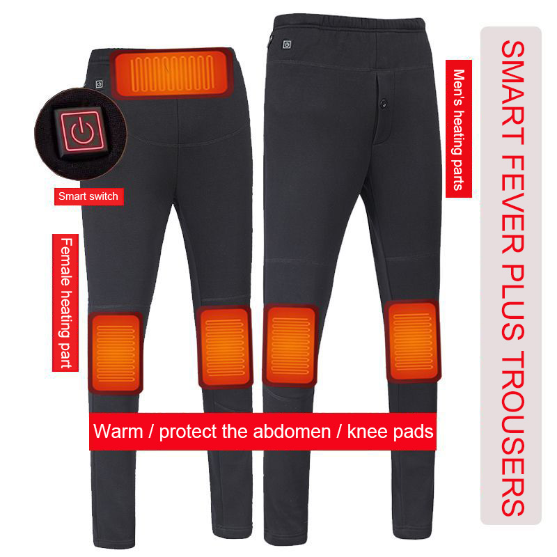 Electric Pants Warm Charging Heating Pant comfortable Safe Heated Trouser Outdoor Sport Skiing Hiking Thick USB Heating Pants