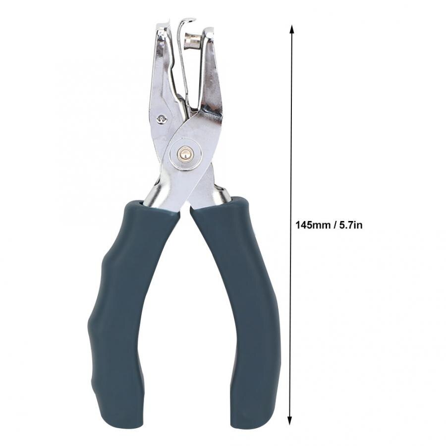 1PC School Office Metal Single Hole Puncher Hand Paper Punch Handheld Single Hole Scrapbooking Punches 8 Sheets Slot Puncher