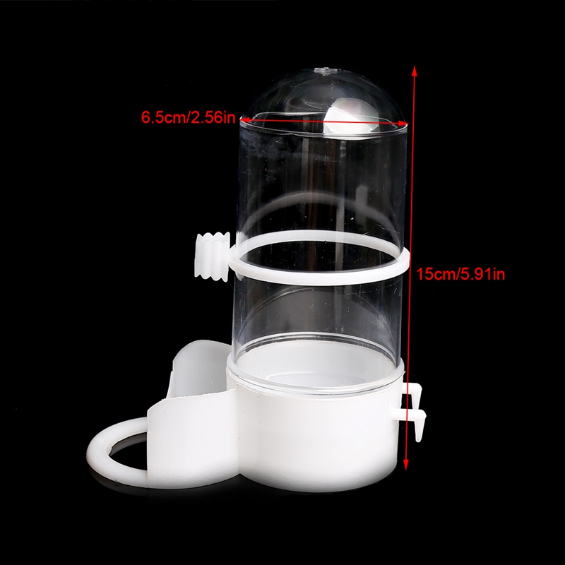 Bird Pet Drinker Feeder Automatic Food Waterer Clip Aviary Cage Parrot Budgie