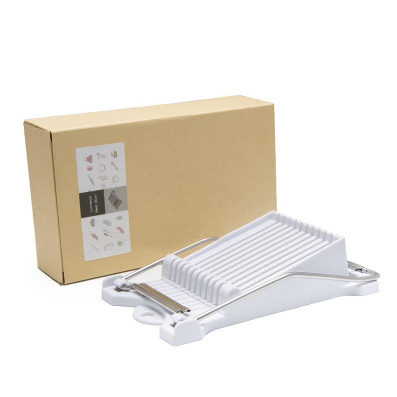 Manual Luncheon Meat Slicer Cheese Boiled Egg Banana Soft Food Slicer Canned Meat Sushi Cutter Stainless Steel Cutting Wire