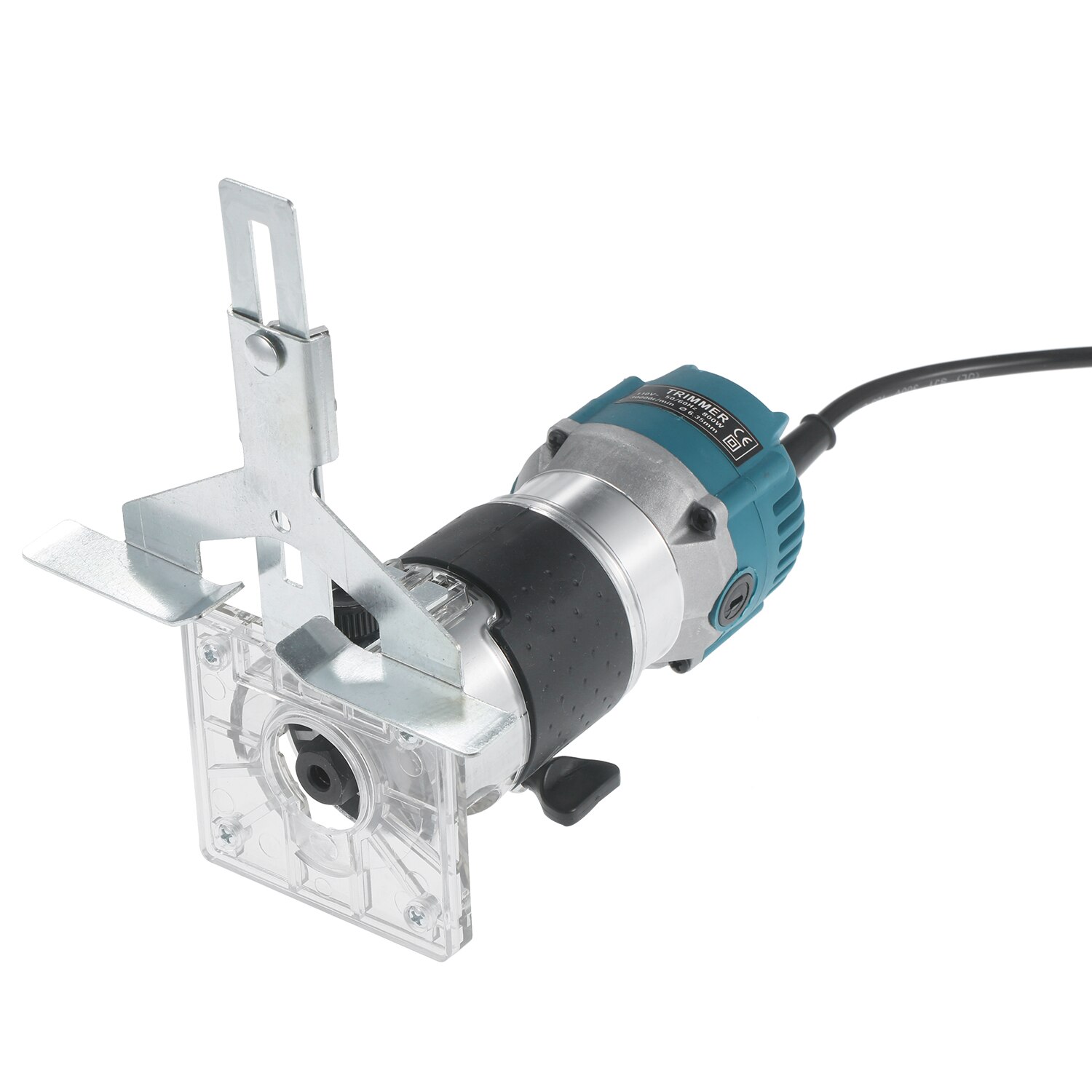 220V 800W Trim Router 30000r/min with Transparent Base Edge Guide Wood Laminate Electric Trimmer Compact Palm Router Corded