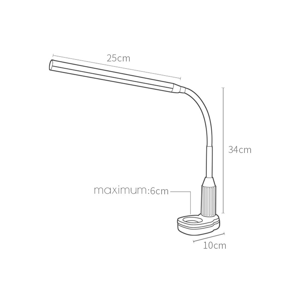 Bureaulamp Usb Led Tafellamp Tafellamp Met Clip Bed Leesboek Licht Led Bureaulamp Tafel Touch 3 modi