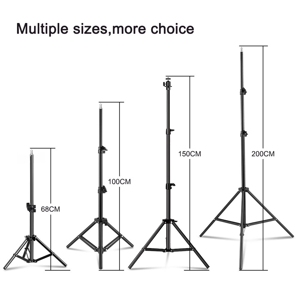 SH Fotografie Licht Stehen Bis zu 2,1 M Erweiterbar Selfie Stativ Für Telefon Kamera Softbox Ring Licht, mit Telefon Halter
