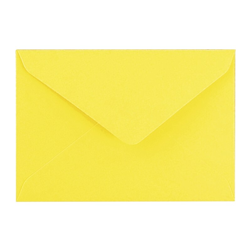 57EC 10 sztuk czyste karty z kopertami kartki z podziękowaniami Handmade DIY puste koperty pocztówki na urodziny Inivitation: lemon yellow
