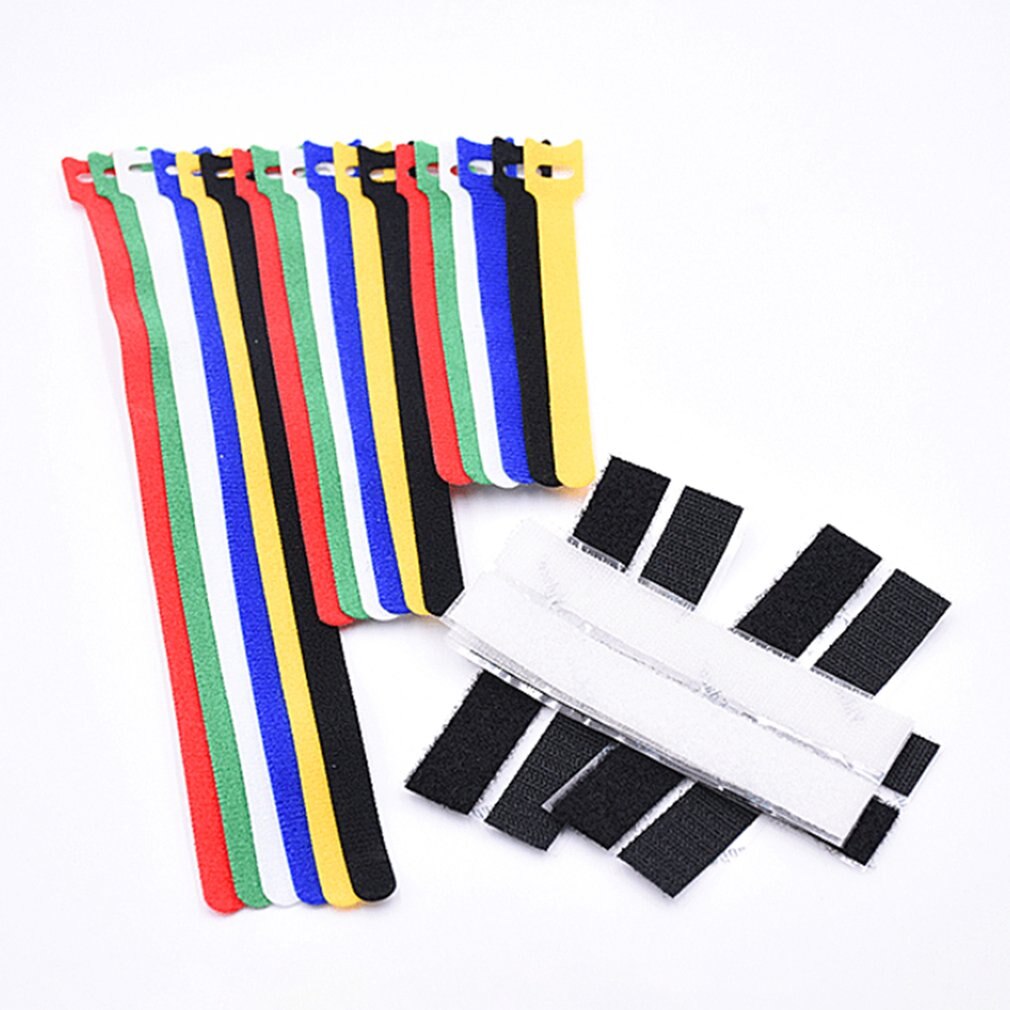 Cable Ties Computer Data Cable Strap Network Nylon Cable Tie Hook and Loop Cable Tie