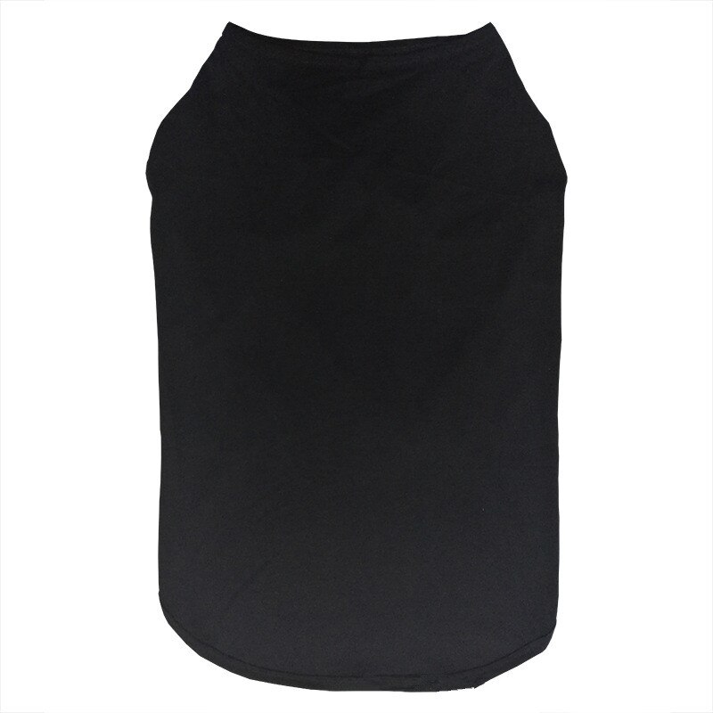 Large Dog Clothes Summer Big Dog Clothing Cotton Vest Coat Husky Labrador Golden Retriever Border Collie Pet Outfit Costume: Black / 6XL