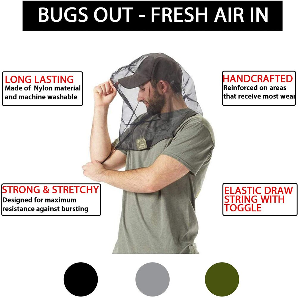 3pcs Beekeeping Gauze Cap Anti Mosquito Jungle Mask Face Protect Mesh Cover Mosquito Bee Insect Mesh Beekeeping Supplies