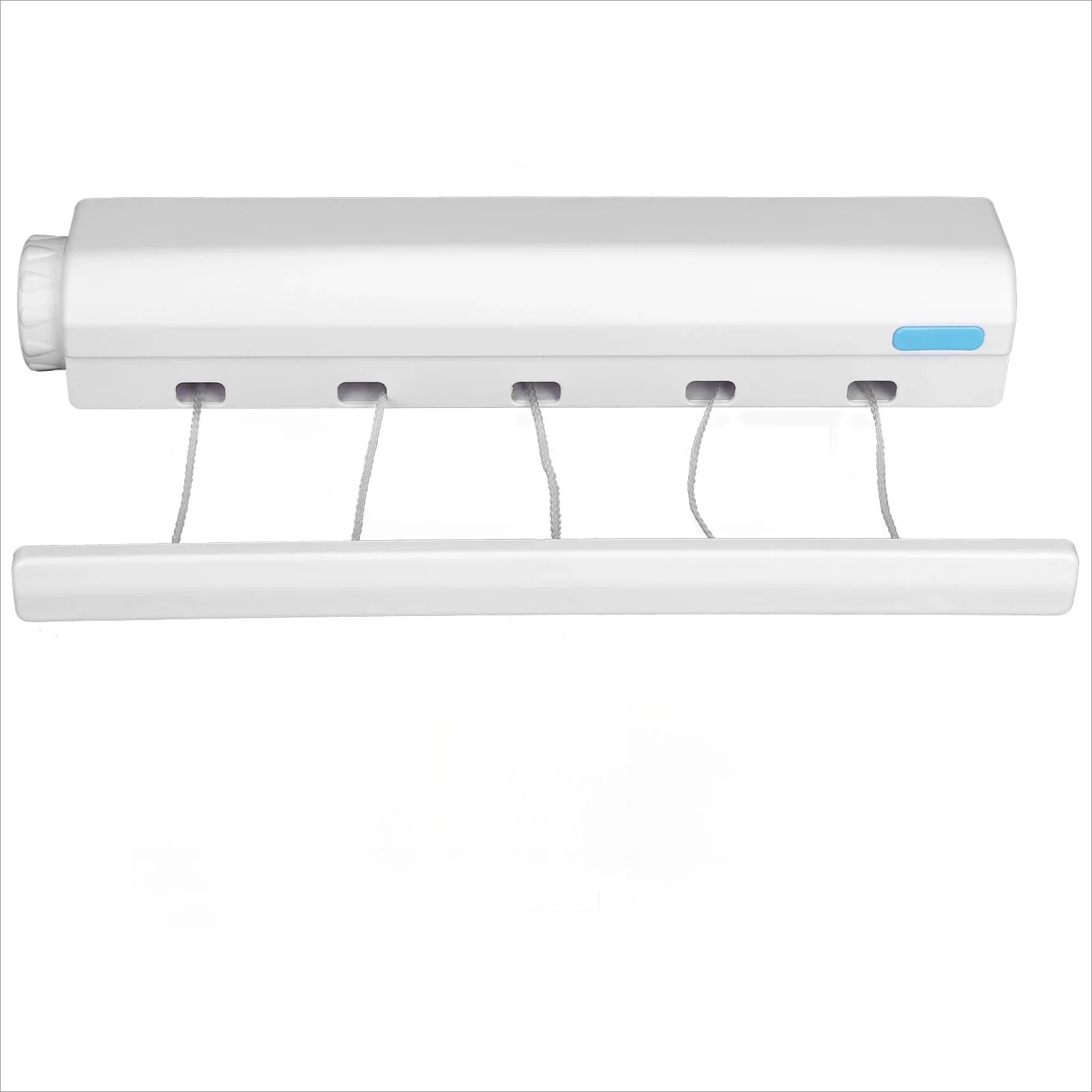 Tendedero retráctil con 4/5 líneas, secadora de ropa montada en la pared, tendedero Invisible para baño, colgador de secado que ahorra espacio: Verde claro