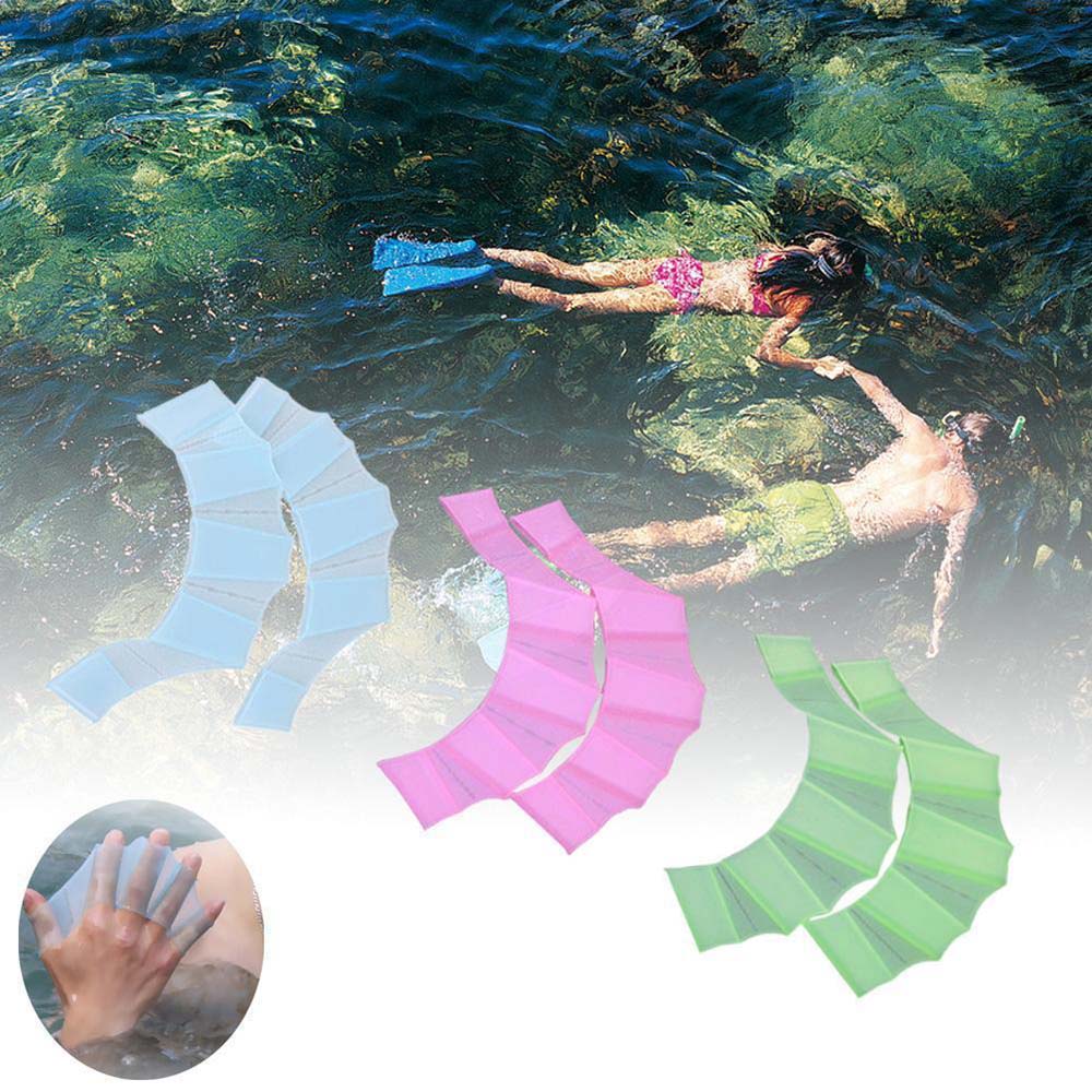 Universal Swimming Hand Webbed Silicone Convenient Swim Frog Hand Shape Webbed Reusable Pro Swim Equipment BC0172
