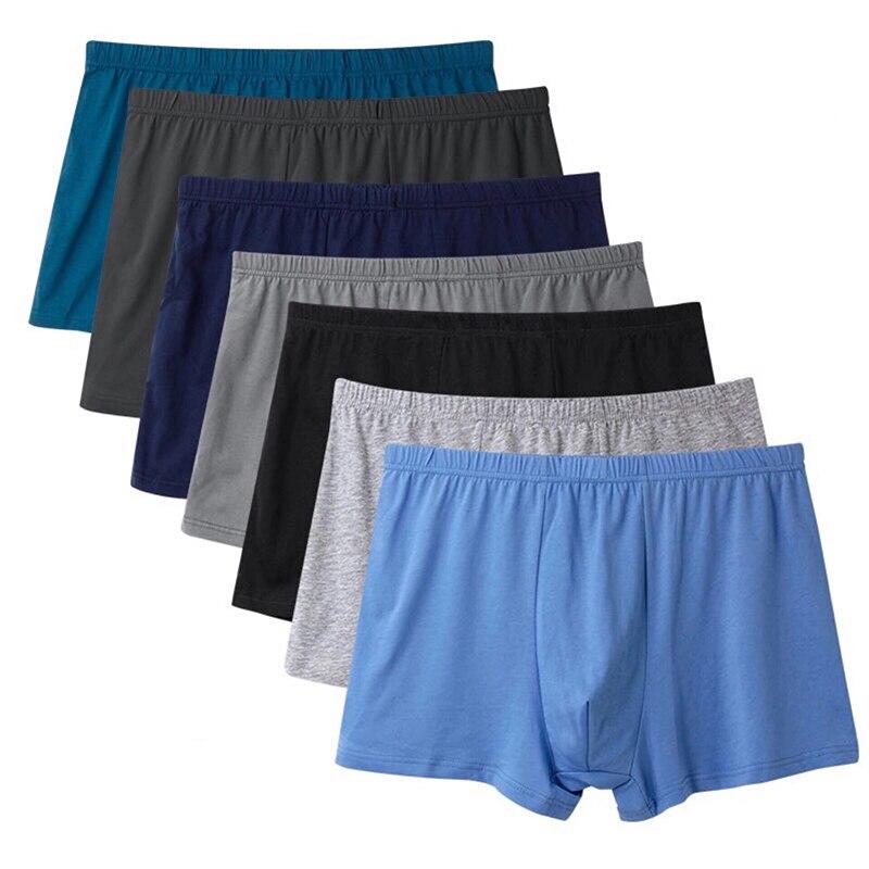 Men's Panties Male Cotton Underpants Man Solid Breathable Shorts Boxers Underwear Homme Hole Large Size BoxerShorts 5XL 6XL