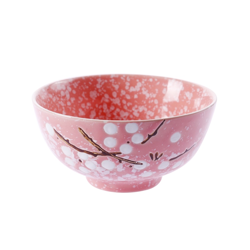 1pc Underglaze Japanese Style Ceramic Bowl Home Child Rice Bowl