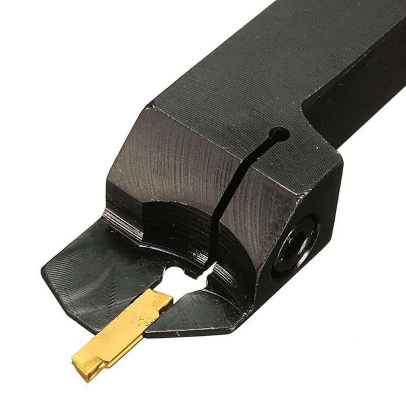 MGEHR1616-2 External Grooving Turning Lathe Bar Tool Holder with 10PCS MGMN200-G Inserts Set