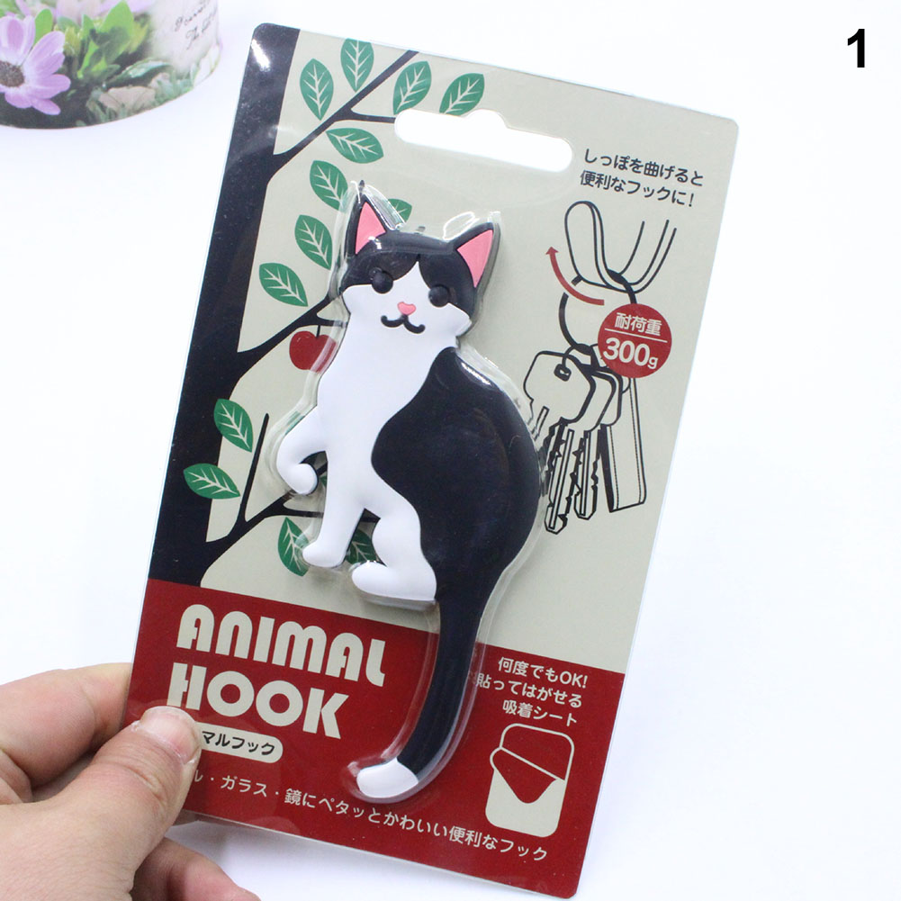 Hameçons animaux dessin animé en vogue | 1 pièce, pâte de réfrigérateur, décoration de maison Portable mignonne MDD88: 1