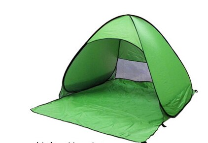 Ultralight Pieghevole Tenda Pop Up Automatico Aperto Tenda Della Spiaggia Famiglia Turistico Pesce Camping Tenda Da Sole tenda: pure green