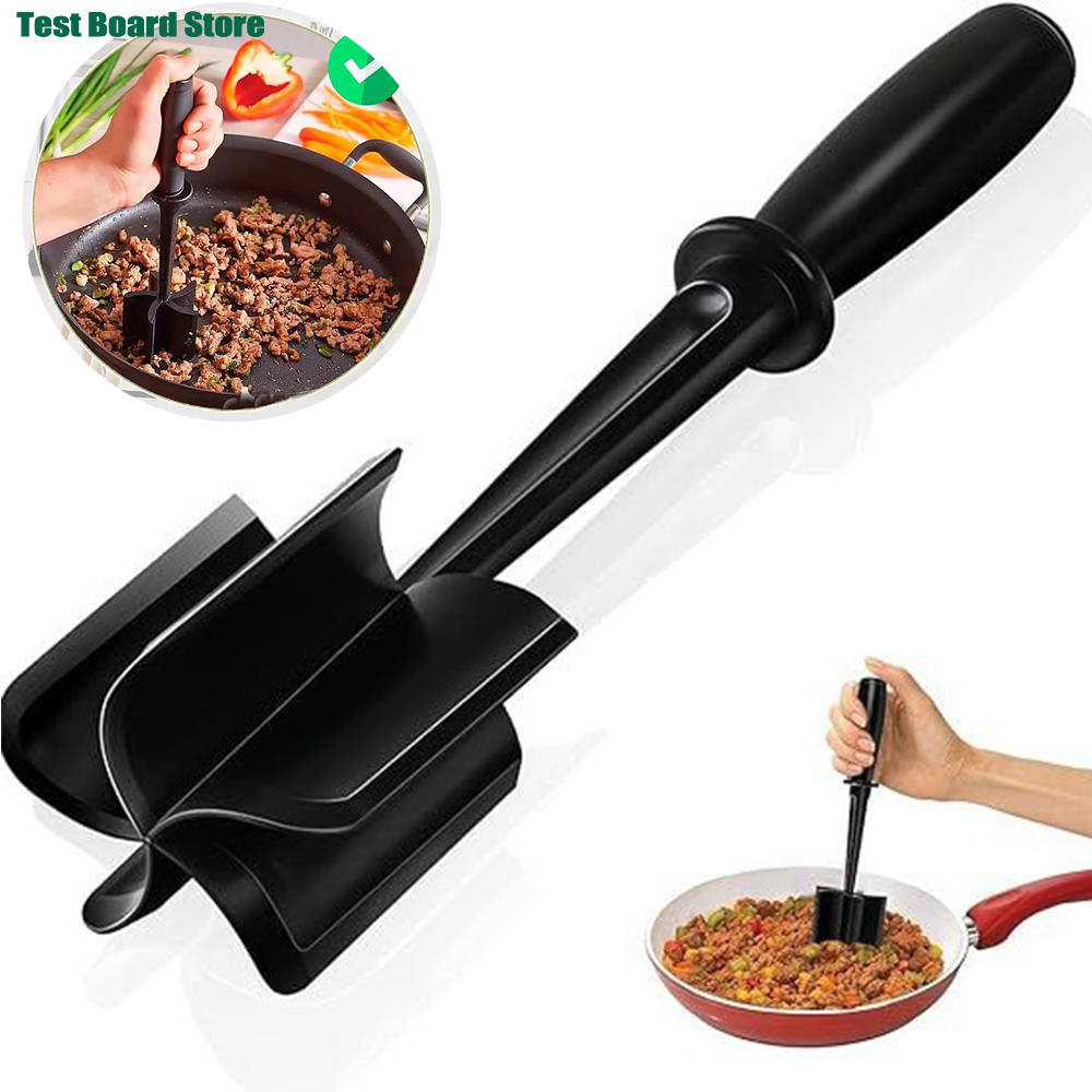 1Pc Vlees Chopper Handheld Vlees Chopper Koken Schraper Vlees Chopper Roeren Schop Geschikt voor Burger Vlees en Rundvlees Crusher