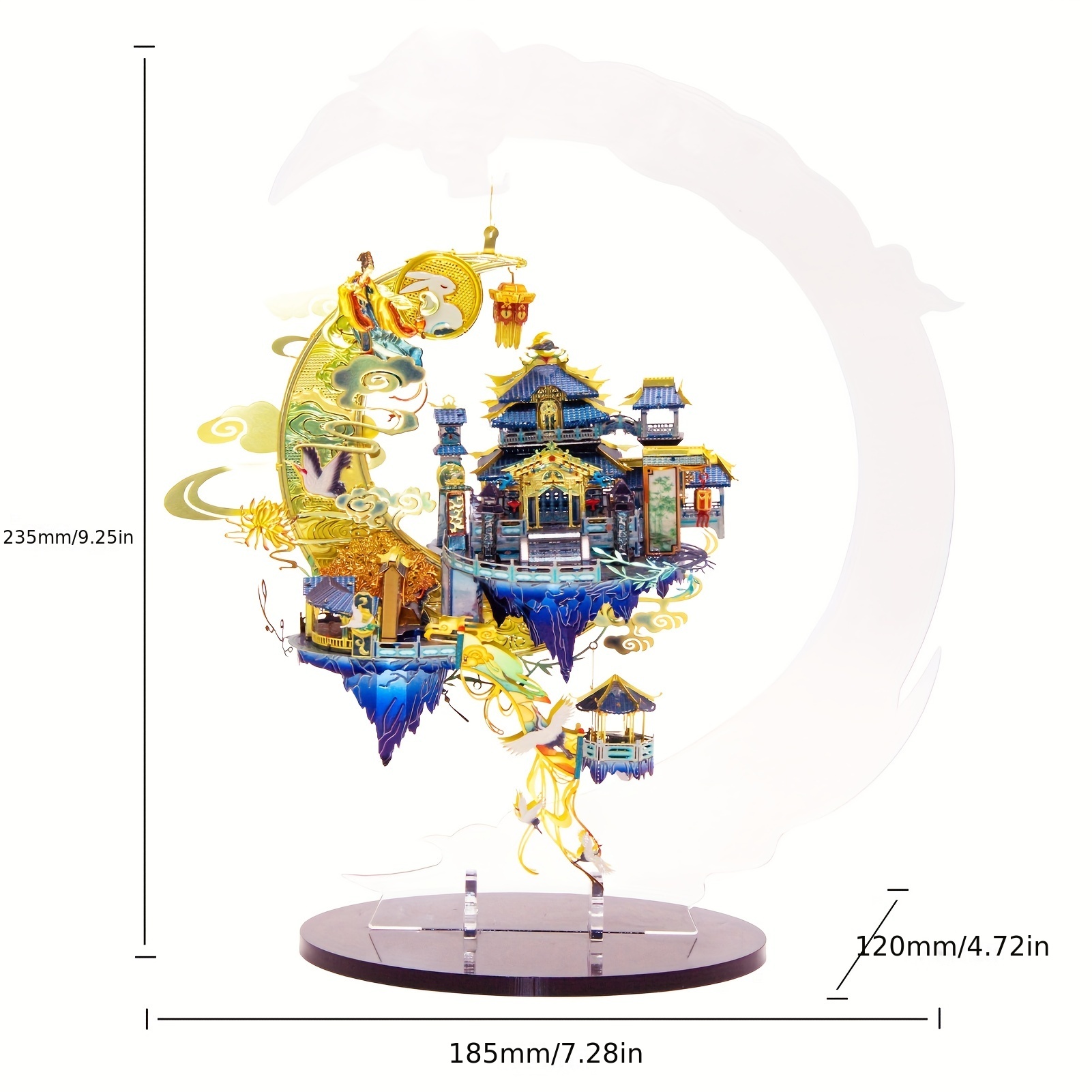 MY Moon Palace 3D three-dimensional jigsaw metal assembly model play diy birthday to girlfriend