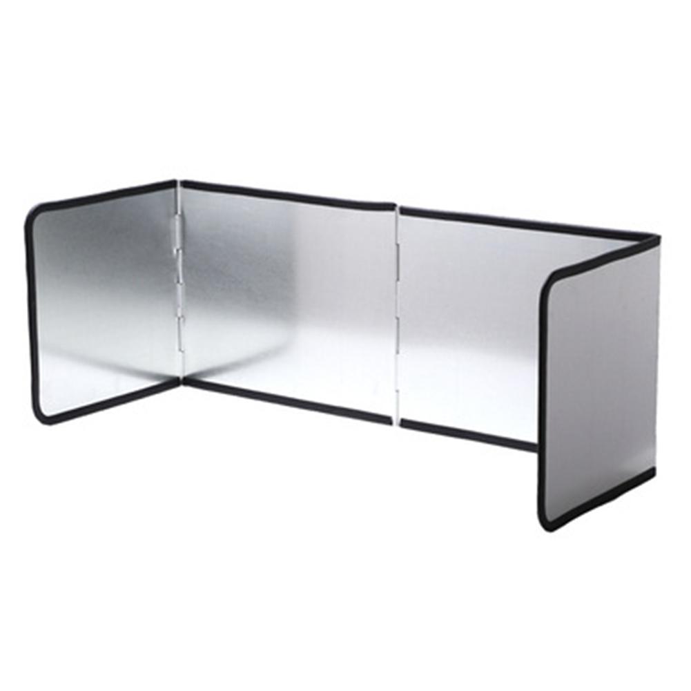 Anti Splatter Shield Guard Oil Anti-Splash Block 3-Sided Splatter Shield Guard Stove Baffle Heat Insulation Kitchen Utensils: L