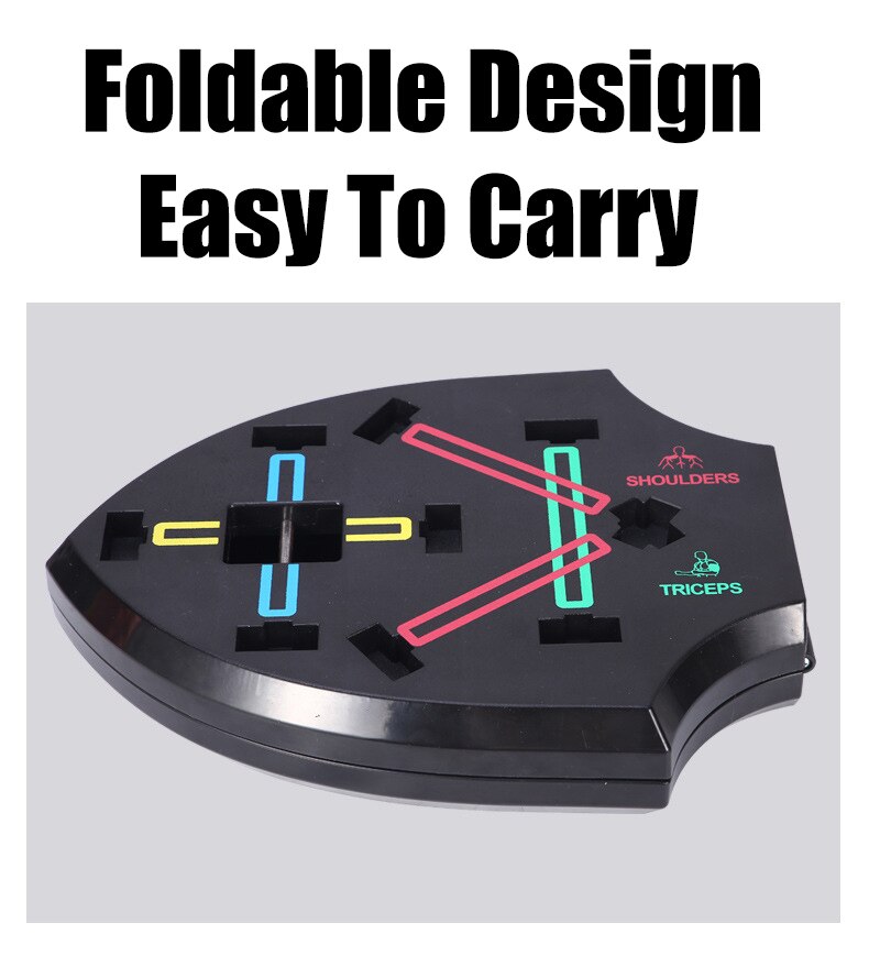 Butterfly Shape Push-up Board With Pull Rope Multifunctional Folding Push-up Stands Rack Body Building Abdominal Muscle Trainer