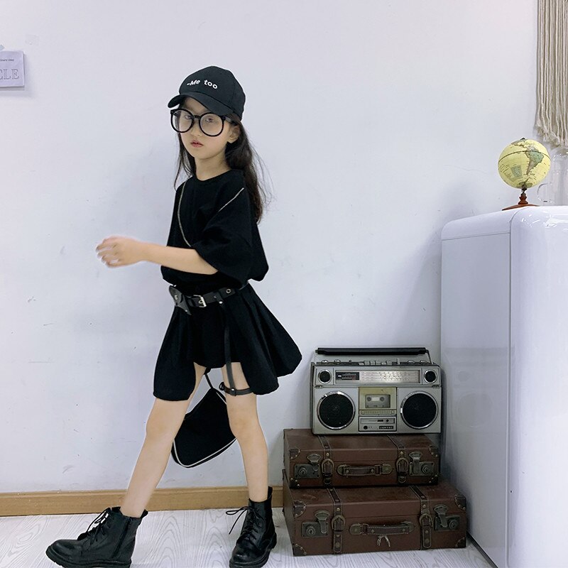 Jazz Dance Rave Outfits Meisjes Zwart Hip Hop Dance Kostuum Kids Jazz Podium Concurrentie Dragen Street Wear Kleding JL1140