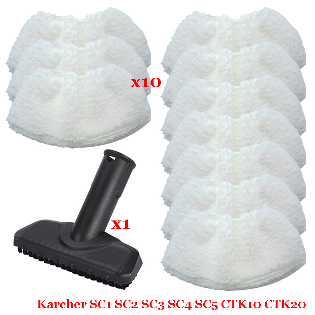 For Karcher SC1 SC2 SC3 SC4 SC5 SC7 CTK10 CTK20 Handheld Steam Vacuum Cleaner Parts Brush Head Powerful Nozzle Replacement