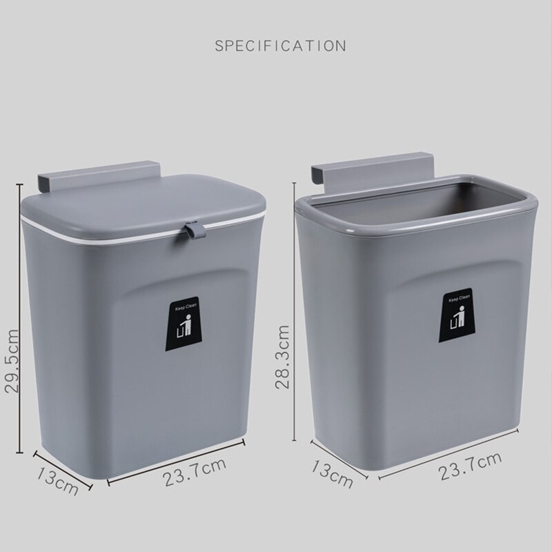 Colgador para puerta de armario de cocina, cubo de basura, contenedor, contenedores de basura, soportes colgantes para baño y cocina, herramientas de limpieza
