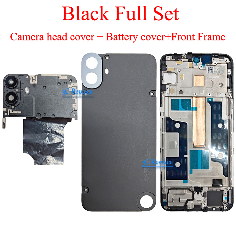 6,67 inch voor niets CMF Telefoon 1 A015 Terug Batterij Cover Voor Midden Frame Deur Behuizing Case Achter Glas Onderdelen Vervanging