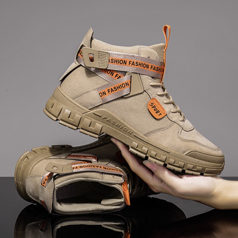 Heren casual schoenen winter herenschoenen zwarte schoenen voor heren houd warm canvas schoenen heren hoge leren casual schoenen 8