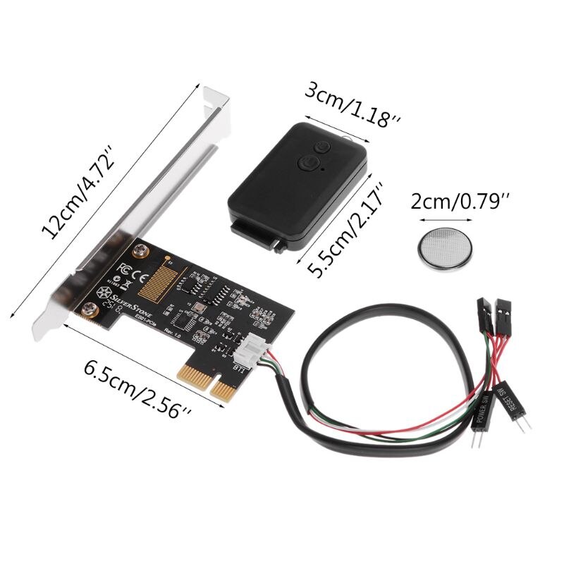 Mini PCI-e Desktop PC Remote Controller 20m Wireless Restart Switch Turn On/OFF