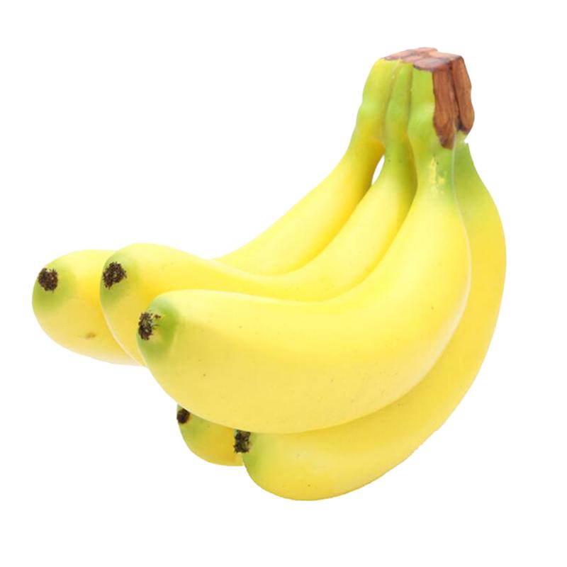 5Pcs Banaan Prop Realistische Modieuze Simulatie Kunstmatige Banaan Prop Fruit Prop Banaan Fotografie Prop Voor Foto Decoratie