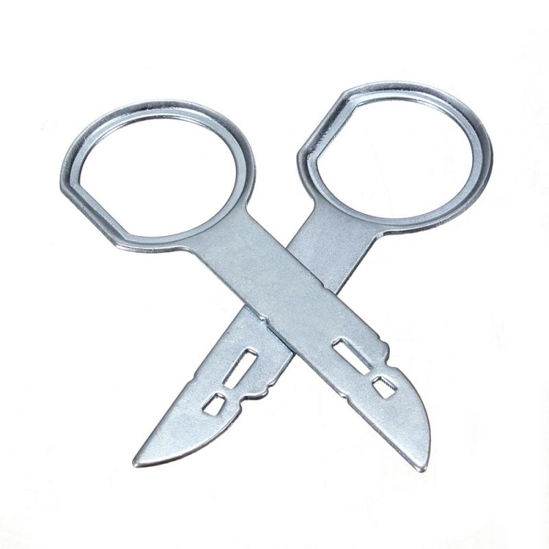 2 Pairs Car Stereo Radio Removal Tool Speaker Radio Removal Key Pin Tool key Adapts to VW Auto Parts Tools for Car Repair