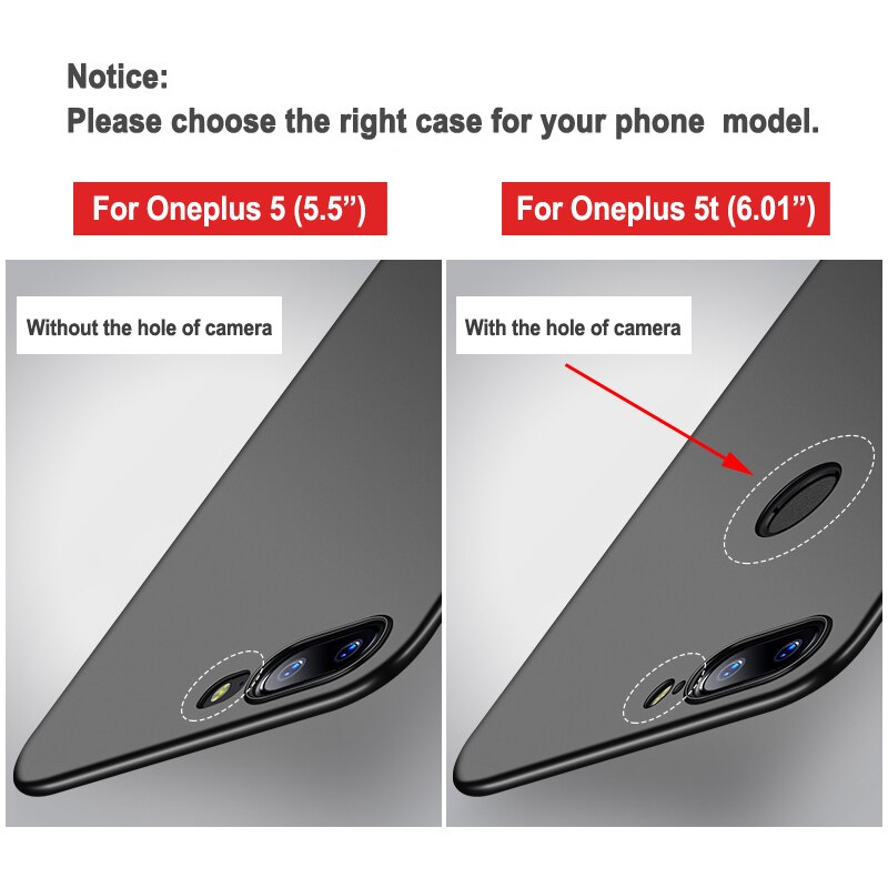 Oneplus 5 Case MSVII Brand Slim Frosted Cover one plus 5 T Cases oneplus 5T Case Hard PC Cover For One plus 5T Oneplus5 Cases